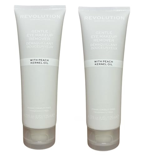 Revolution Beauty London Makeup Revolution Skincare London Gentle Eye Make Up Remover With Peach Kernel Oil Pack Of 2