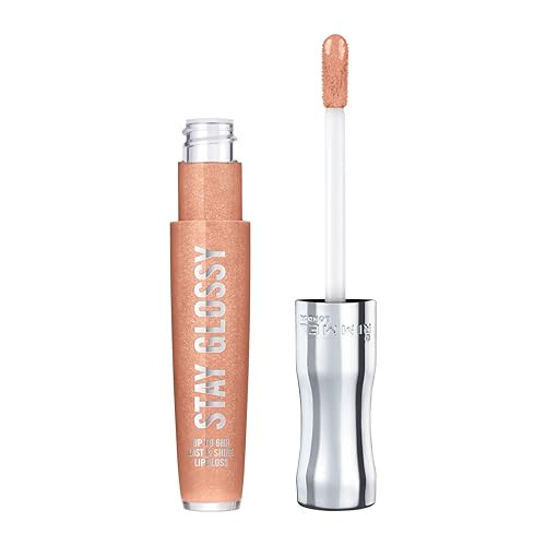 Rimmel Stay Glossy Lip Gloss Nonsticky And Lightweight Formula For Lip Color And Shine 710 Honey Honey .18Oz
