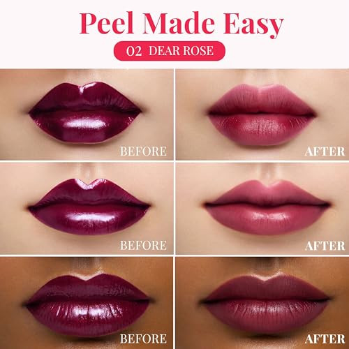 Peripera Bundle Peel Off Lip Stain 02 Dear Rose plus Ink Glasting Lip Gloss 06 Made It