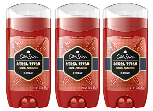 Old Spice Deodorant For Men Steel Titan 3 Oz Pack Of 3