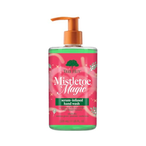 Tree Hut Mistletoe Magic Serum Infused Hand Wash nourish And Hydrate Hands With Strengthening Skin Care Long Lasting Scent Cleanse And Lock In Moisture Vegan 11 Fl Oz