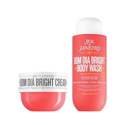 Sol De Janeiro Bom Dia Bright Cream And Body Wash Duofull Size Bom Dia Bright Shower Bundleclarifying And Smoothingcheirosa 40 Scent