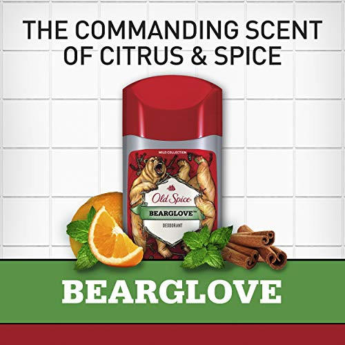 Old Spice Deodorant For Men Bearglove Scent Wild Collection 3 Oz Pack Of 3