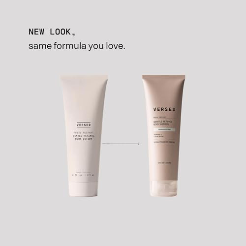 Versed Press Restart Retinol Body Lotion Cocoa Butter plus Squalane Moisturizer For Dry Skin Firming Body Retinol To Smooth Texture And Brighten Skin Body Breakout Treatment 8 Fl Oz
