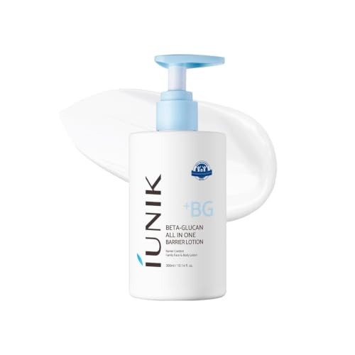 Iunik Betaglucan All In One Barrier Lotion Family Lotion 5 Ceramides Panthenol And Pinederived Actives For Deep Hydration Barrier Support And Gentle Formula For The Whole Family 10.14 Fl Oz