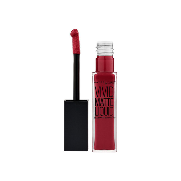 Maybelline Color Sensational Vivid Matte Liquid Lipstick, Red Punch 0.26 oz