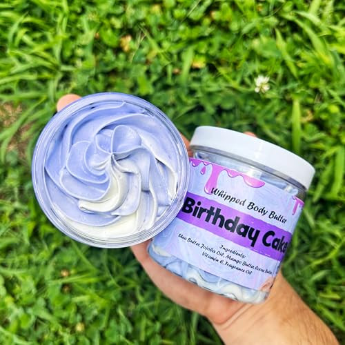 Jersey Botanical Banana Cake Whipped Body Butter With Shea Butter Mango Butter Cocoa Butter Creamy Natural Smooth Longlasting Intense Moisturizer 8Oz.