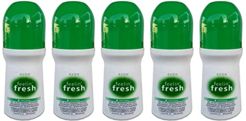 Avon Feelin Fresh Rollon Antiperspirant Deodorant 5 Packdeodorant For Women And Men Alcoholfree Parabenfree Formula Fresh Scent Quickdry Underarm Odor Protection 2.6 Oz