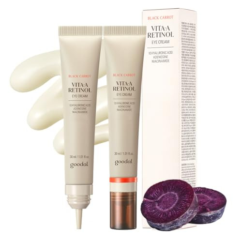 Goodal Black Carrot Vitaa Eye Cream With Retinol Daily Under Eye Cream Smoothing And Hydrating Skin Care Kbeauty Korean Skincare Safe For Sensitive Skin