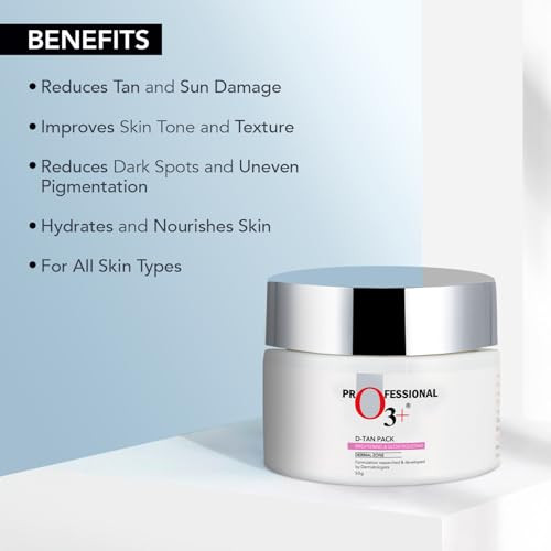 O3plus Dtan Pack For Instant Skin Brightening And Lightening Benefits Infused With Mint And Eucalyptus Oil Suitable For All Skin Types 50Gm