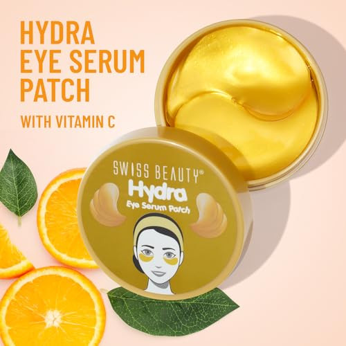 Swiss Beauty Hydra Anti Wrinkle Eye Serum Patch Treats Dark Circles Fine Lines And Wrinklesenriched With Collagen And Aloe Vera Extractshade Gold 60 Pcs