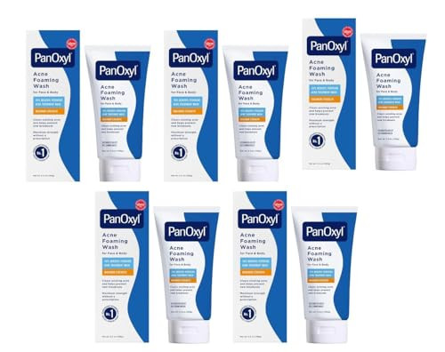 Panoxyl Foaming Acne Wash Maximum Strength 5.5 Oz Pack Of 5