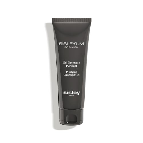 Sisley Paris Sisleyum Purifying Cleansing Gel Facial Cleanser For Men Easytorinse Foaming Face Wash For Smooth Clear Skin Light Fragrance With Woody Notes 125 Ml