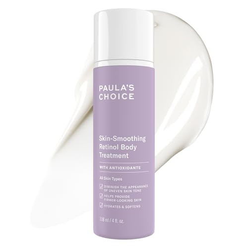 PaulaS Choice Paulas Choice Retinol Skinsmoothing Body Lotion Treatment Body Cream With Shea Butter Vitamin C And E Lotion All Skin Types Antiaging Body Moisturizer Reduce Dryness Fragrancefree 4Oz