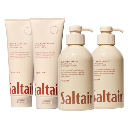 Saltair Salt Water Vanilla Body Care Bundlewash And Lotion Set2 Piececoordinated Formulas For Comfortable Daily Care Easy Layering And A Softfeeling Finish