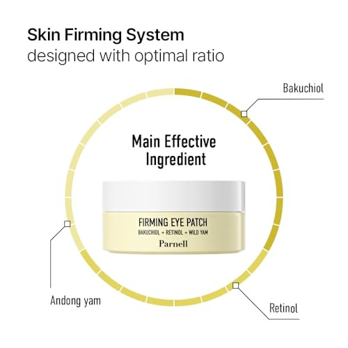 Parnell Bakuchiol Retinol Wild Yam Eye Patch 60Cthydrogel Patches For Wrinkles Dark Circles And Firmingcica Ha Niacinamide Kbeauty