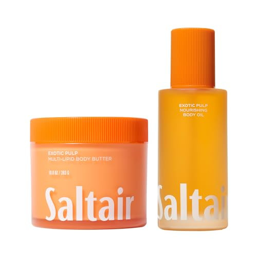 Saltair Exotic Pulp Hydration Duobody Oil And Glow Butter2 Piece Setcoordinated Formulas For Comfortable Daily Care Easy Layering And A Softfeeling Finish