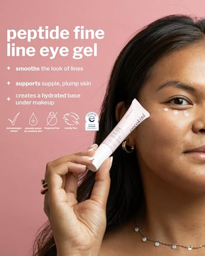 Cocokind Peptide Eye Gel Lightweight And Hydrating Fine Line Treatment To Reduce Wrinkles Made For Sensitive Skin Fragrance Cruelty Vegan .5Oz