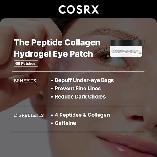 Cosrx Peptide Collagen Hydrogel Eye Patch plus Snail Mucin 96% Power Essence Korean Skin Care