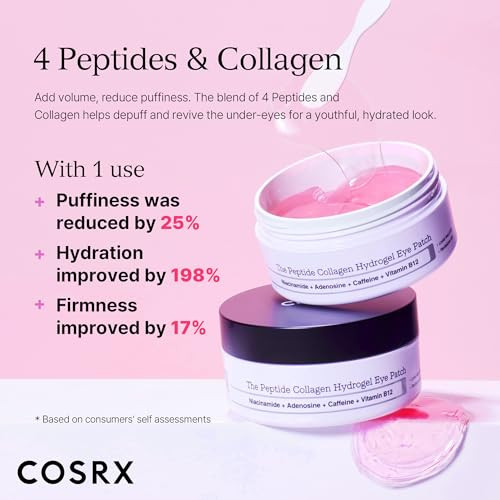 Cosrx Peptide Collagen Hydrogel Eye Patch plus Snail Mucin 96% Power Essence Korean Skin Care