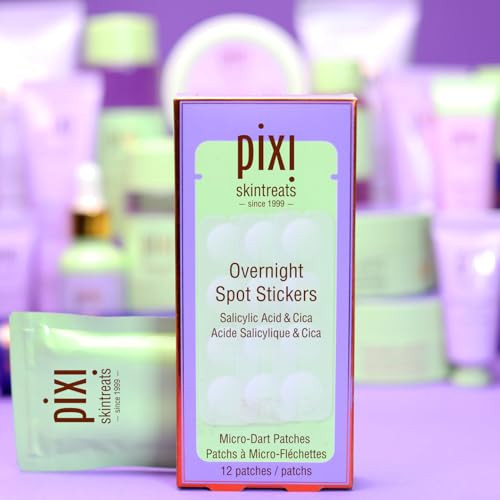 Pixi Beauty Overnight Spot Stickerspimple Patches With Salicylic Acid Tea Tree And Cica For Clear And Purify Skin While You Sleeptranslucent And Gentleonthego Spot Solution12 Patches