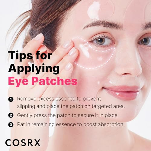 Cosrx Peptide Collagen Hydrogel Eye Patch plus Snail Mucin Peptide Under Eye Cream Korean Skin Care
