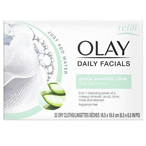 Olay Daily Gentle Clean 4In1 Water Activated Cloths 33 Ea Pack Of 5