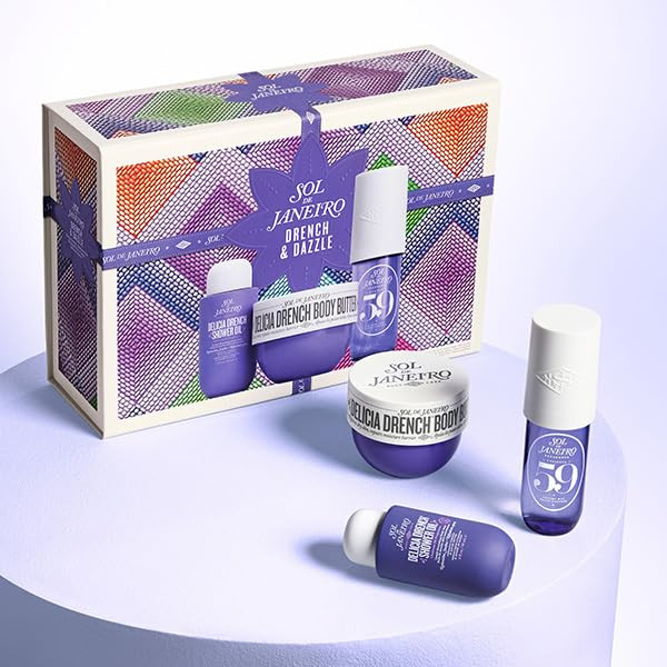 Sol De Janeiro Delicia Drench Vanilla Moisturizing Body Routine Set For Womenincludes Delicia Drench Body Butter Shower Oil And Cheirosa 59 Perfume Mist