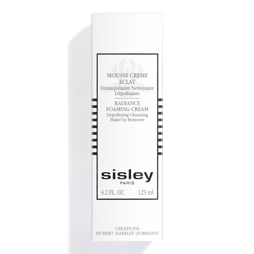 Sisley Paris Radiance Foaming Cream Depolluting Cleansing Makeup Remover And Face Wash All Skin Types 125 Ml