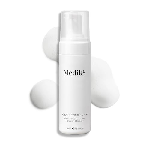 Medik8 Clarifying Foam Cleanser With Salicylic Acid For All Skin Types 5 Ozaha And Bha Niacimide To Improve Texture Phbalanced Foaming Cleanser Ideal Deal For Oily And Blemish Prone Skin