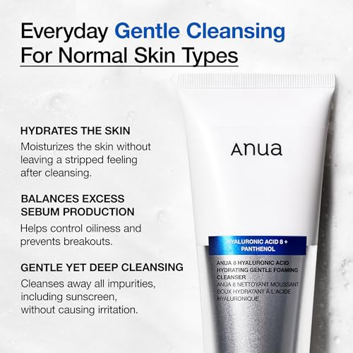 Anua Gentle Double Cleanser Duo Heartleaf Pore Control Cleansing Oil Mild And Hydrating Gentle Foaming Face Wash For Double Cleansing Daily Facial Cleanser Korean Skincare