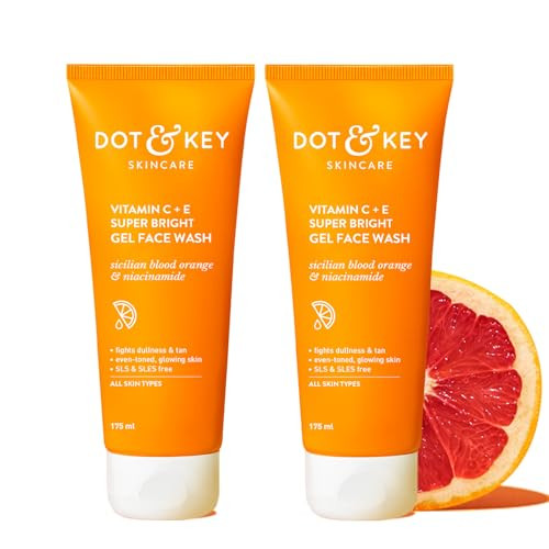 Dot and Key Dot And Key Vitamin C plus E Gel Face Wash Combo 175Gm Each Pack Of 2