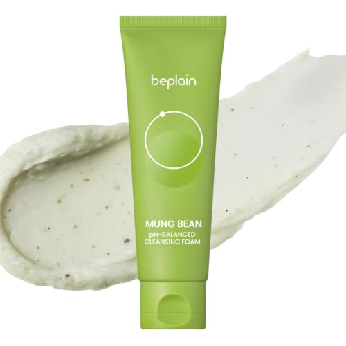 Beplain Mung Bean Phbalanced Cleansing Foamdaily Hydrating Vegan Cleanser For Sensitive Skinnonstripping Deep Pore Cleanserkorean Skincare2.7 Fl.Oz