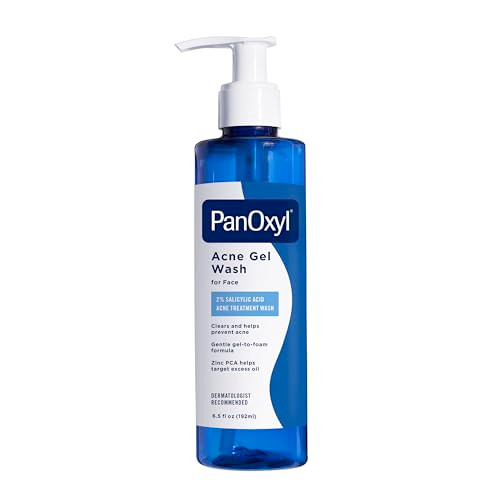 Panoxyl Acne Gel Wash 2% Salicylic Acid For Face geltofoam Cleanser Clears And Helps Prevent Acne Mattifies With Zinc Pca Reduces Redness Nourishes Skin All Skin Types 6.5 Fl Oz