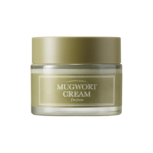 IM From Im From Mugwort Cream For All Skin Type moisturizer With 73.55% Mugwort Extract Soothing Calming Redness Relief With Sebum Control 1.69 Fl Oz