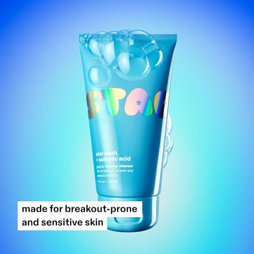 Starface World Starface Star Wash Salicylic Acid Foaming Face Cleanser dermatologist Tested Gentle Foaming Cleanser Fragrance 5 Fl Oz