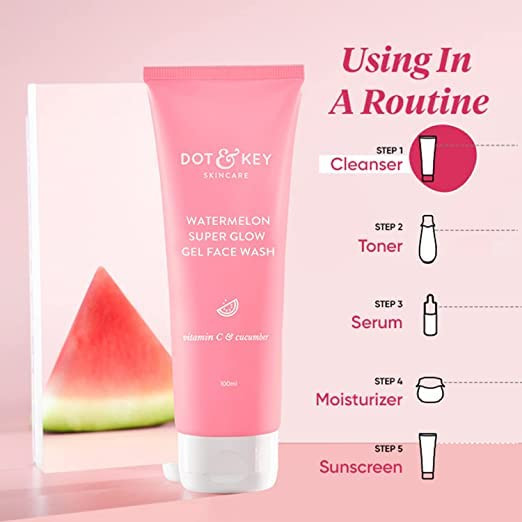 Dot and Key Avoka Naturals Dot And Key Watermelon Super Glow Vitamin C Face Wash 100Ml