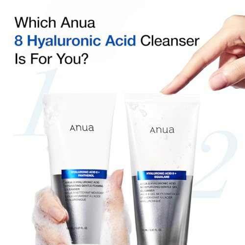 Anua Moisturizing Gentle Gel Cleanser Hydrating Face Wash With Hyaluronic Acid And Squalane Ph Balancing Soothing And Skin Barrier Care Nonstripping For Sensitive Skin Korean Skincare 5.07 Fl Oz