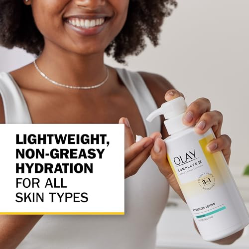 Olay Completeplus Hydrating Lotion Fragrancefree 3In1 Nourishing Face Moisturizer For All Skin Types With Vitamin B3 Vitamin E And Ceramides 10.1 Fl Oz