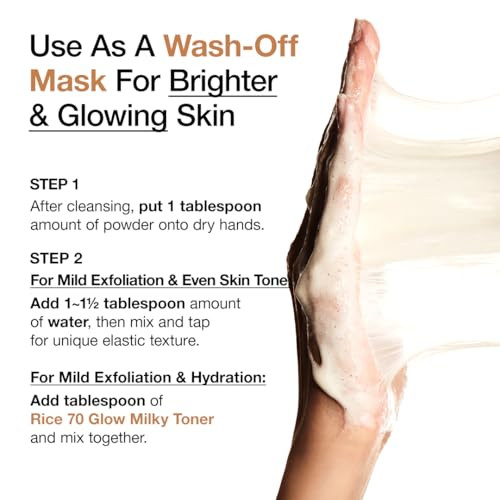 Anua Rice Enzyme Brightening Cleansing Powder Exfoliating Powdertofoam Cleanser Smooth Texture And Clarity Hydrating And Gentle Formula Korean Skincare1.41 Fl.Oz