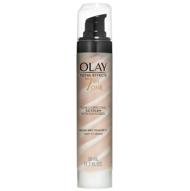 Olay Total Effects 7In1 Tone Correcting Facial Moisturizer By 1.7 Ozlight To Medium