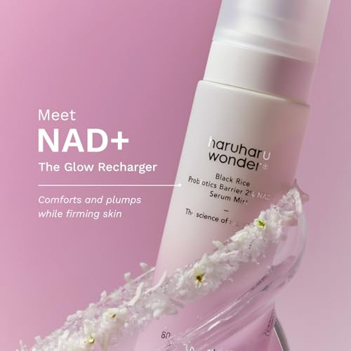 Haruharu Black Rice Probiotics 2% Nadplus Serum Mist Veganhydrating And Plumping Ultrafine Mist Skin All Day Care Barrier Support Sensitive Skin Ceramide Korean Skin Care 2.70 Fl.Oz