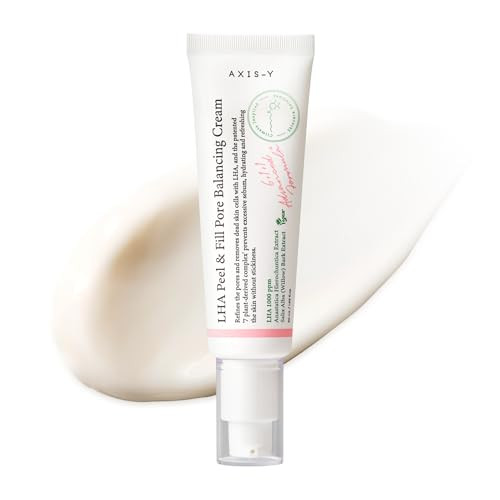 AxisY Axisy Lha Peel And Fill Pore Balancing Cream Blackhead Remover And Pore Minimizer For Face Vegan Korean Skin Care Face Moisturizer Cream For All Skin Types 1.69 Fl. Oz.
