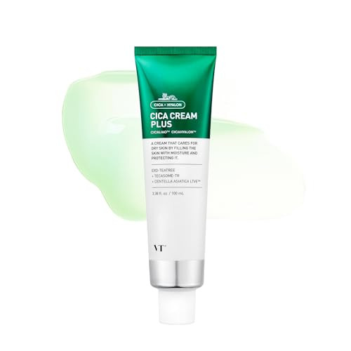 Vt Cosmetics Cica Cream Plus Hydrating And Calming Face Moisturizer With Centella Asiatica Lightweight Soothing Cream For Acne Oily Dry And Sensitive Skin Korean Skincare For Acne Prone Skin