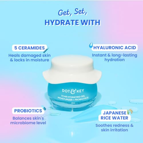 Dot and Key 72Hr Hydrating Gel Moisturizer plus Probiotics