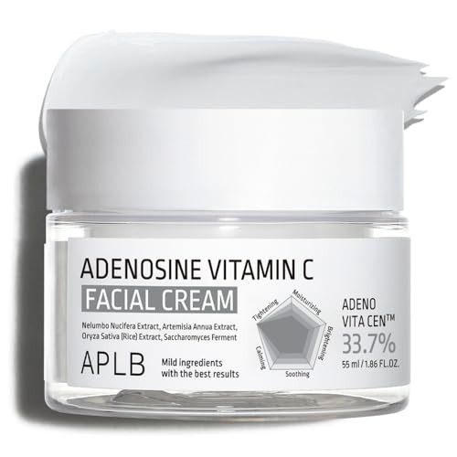 Aplb Adenosine Vitamin C Facial Creamadeno Vita Cen 33.7% Korean Skincare Wrinkle Care Deep Hydration Sensitive Skin Revitalize For Gentle And Improve Skin Texture 1.86 Fl.Oz