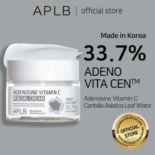 Aplb Adenosine Vitamin C Facial Creamadeno Vita Cen 33.7% Korean Skincare Wrinkle Care Deep Hydration Sensitive Skin Revitalize For Gentle And Improve Skin Texture 1.86 Fl.Oz
