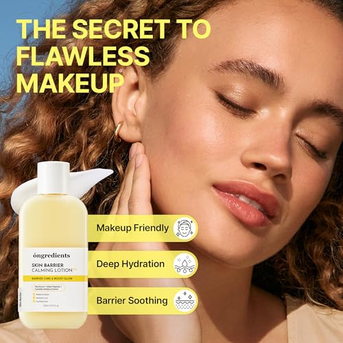 Ongredients Skin Barrier Calming Lotion Ex Hydrating Lotion For Smooth Makeup Prep And Glowy Skin Under Makeup Facial Lotion Ghkcu Peptide Collagen Korean Skincare 5.07 Fl. Oz. 150Ml