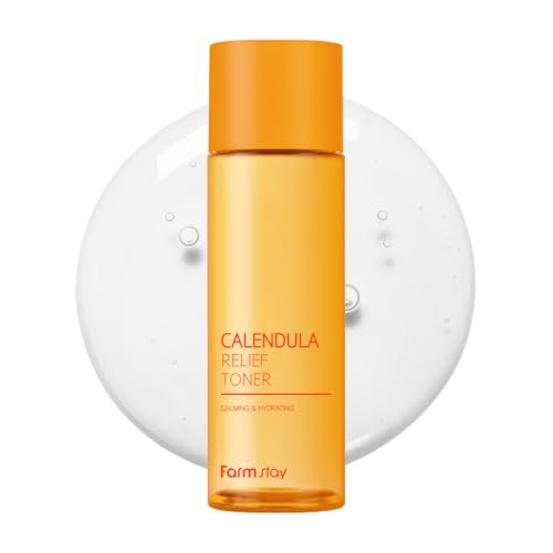 Farmstay Calendula Relief Tonerquick Calming Sensitive Nonsticky Nonirritating Hydrating Moisturizing Korean Vegan Soothing All Skin Type 6.76 Fl Oz