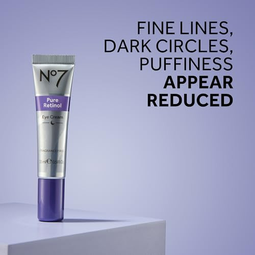 No7 Retinol Skincare Bundle Includes Retinol Eye Cream And Night Repair Cream For Face 2Piece Skincare Set 0.5 Oz 1.69 Fl Oz